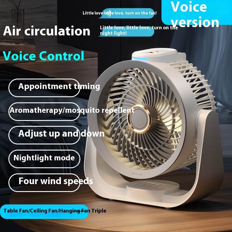 Electric Fan Household Usb Rechargeable Floor Fan Air Circulator - Mubimart