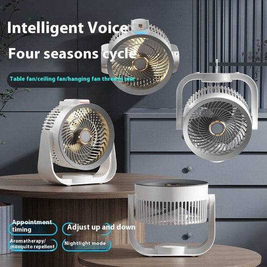 Electric Fan Household Usb Rechargeable Floor Fan Air Circulator - Mubimart