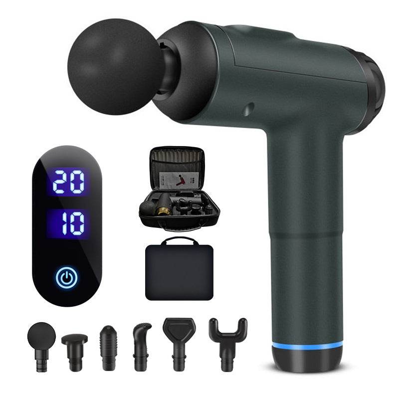 Electric Fascial LCD Deep Body Sport Therapy Muscle Pain Relief Neck Shaping Slimming Relaxation Massager 4.6 - Mubimart