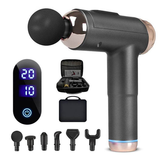Electric Fascial LCD Deep Body Sport Therapy Muscle Pain Relief Neck Shaping Slimming Relaxation Massager 4.6 - Mubimart