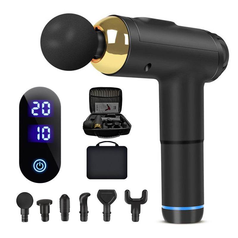 Electric Fascial LCD Deep Body Sport Therapy Muscle Pain Relief Neck Shaping Slimming Relaxation Massager 4.6 - Mubimart