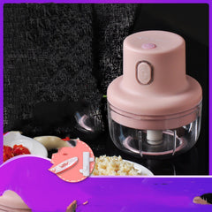 Electric Food Chopper - Handheld Garlic Chopper Wireless 250ml - Mubimart -  