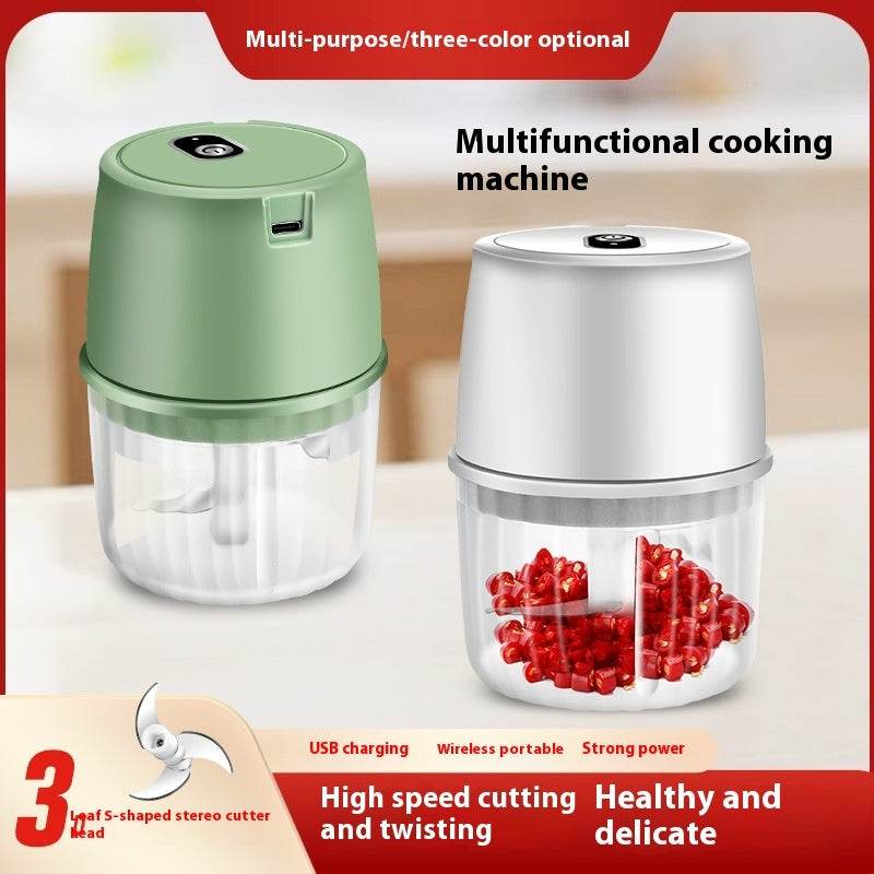 Electric Garlic Press Wireless Mini Complementary Food Mixer - Mubimart