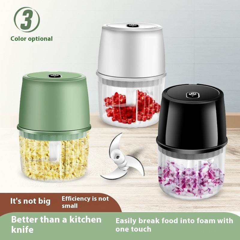 Electric Garlic Press Wireless Mini Complementary Food Mixer - Mubimart