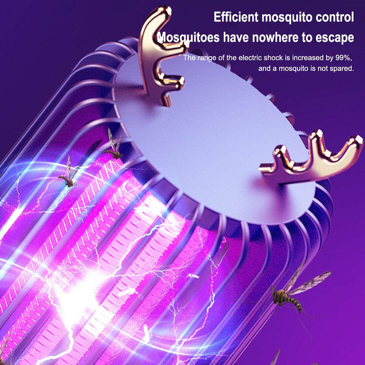 Electric Insect UV Zapper Mosquito Killer Pest Catcher Lamp Fly Bug Indoor Trap - Mubimart
