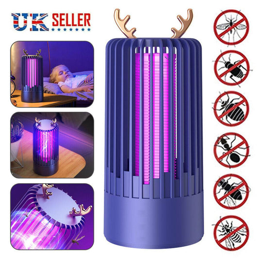 Electric Insect UV Zapper Mosquito Killer Pest Catcher Lamp Fly Bug Indoor Trap - Mubimart