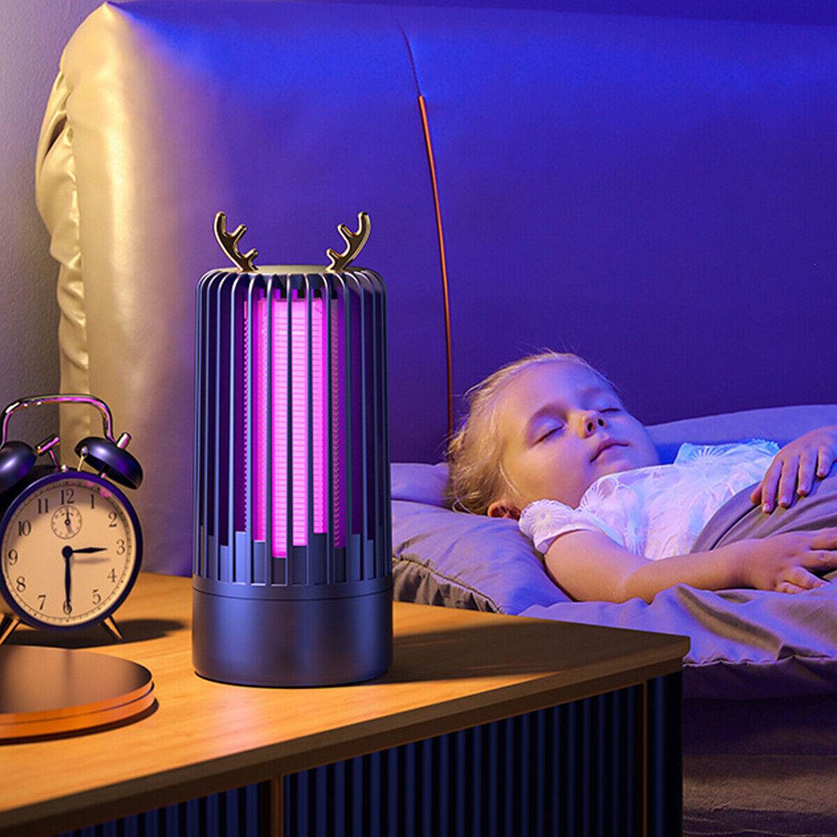 Electric Insect UV Zapper Mosquito Killer Pest Catcher Lamp Fly Bug Indoor Trap - Mubimart
