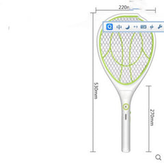 Electric Mosquito Swatter Rechargeable Household Large Mesh Household - Mubimart -  