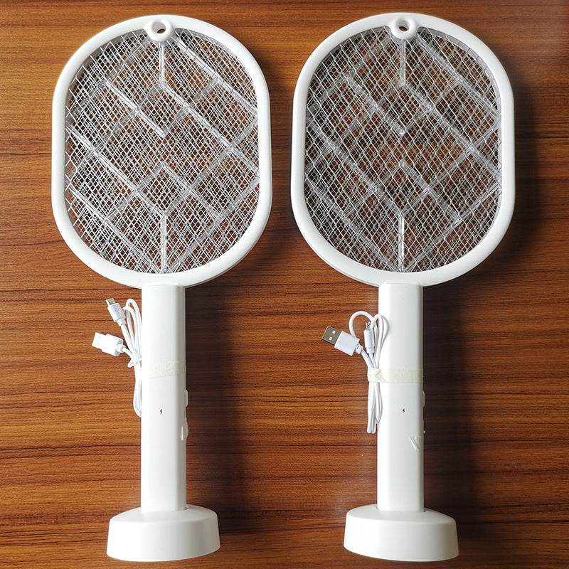 Electric Mosquito Swatter Rechargeable Household Mosquito Killer Lamp - Mubimart