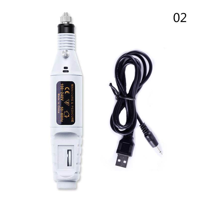 Electric Nail Drill Machine Manicure Machine Set USB Charging Mill Cutter For Manicure Nail File Pedicure Tool Nail Drill Set - Mubimart