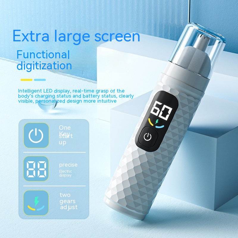 Electric Nose Hair Trimmer Men's Rechargeable Nose Cleaning - Mubimart