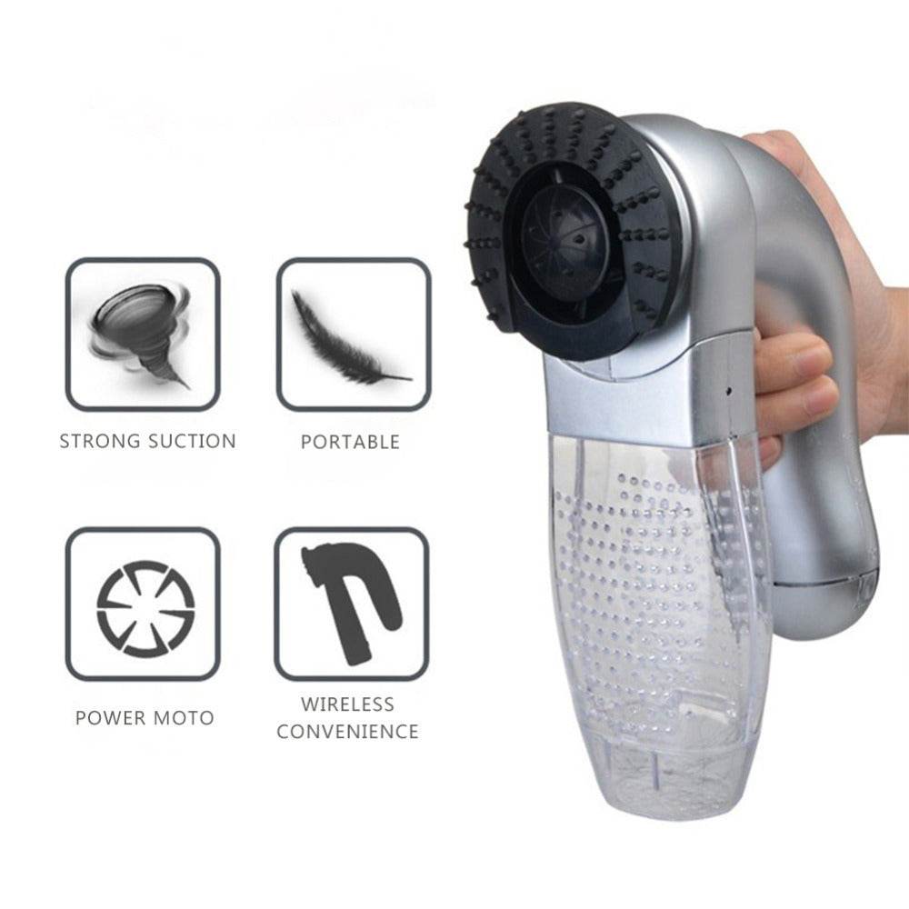 Electric Pet Hair Remover Device Cleaning Cat Dog Supplies Portable Pet Vacuum Cleaner Pet Hair Stick Hair Brush Pet Cleaning - Mubimart