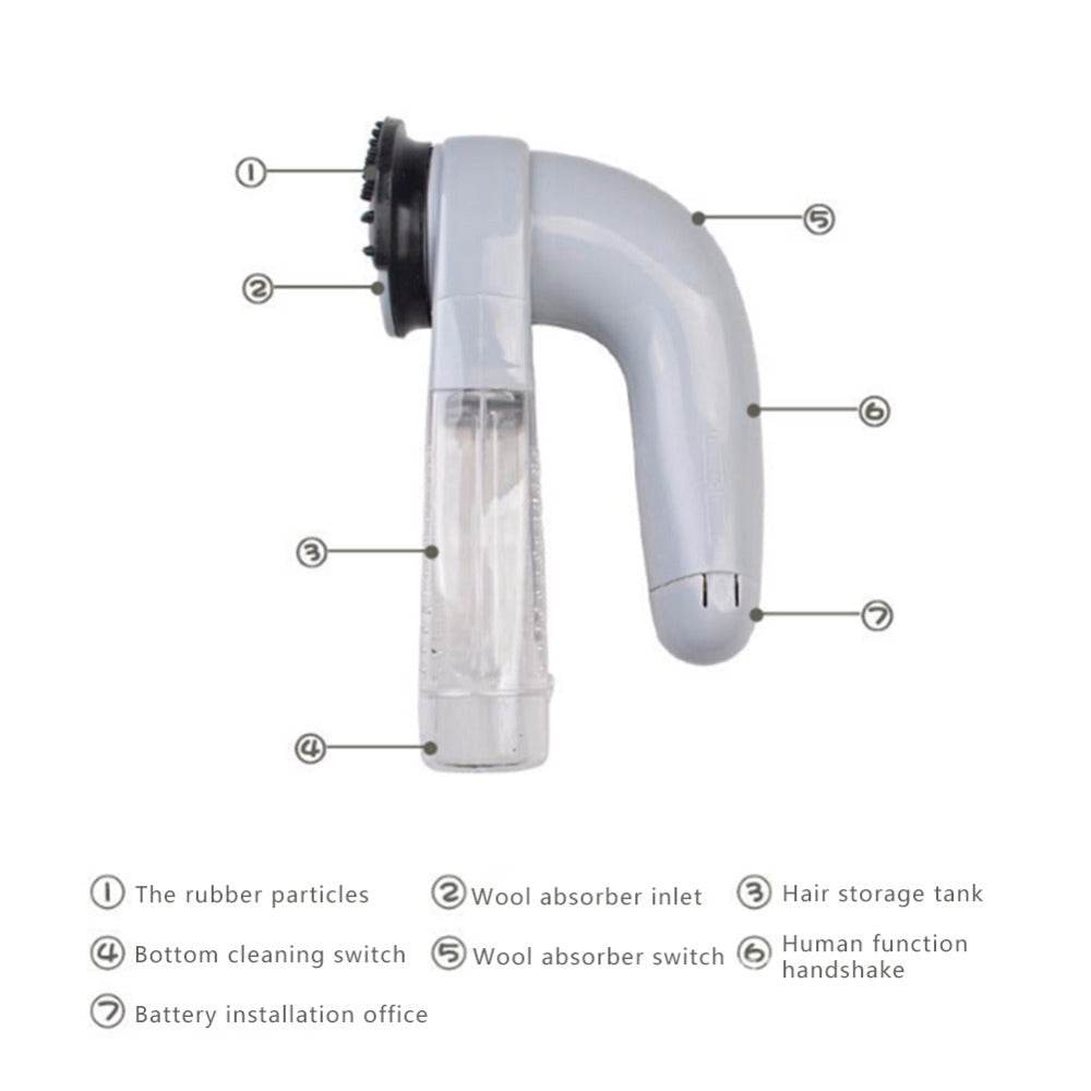Electric Pet Hair Remover Device Cleaning Cat Dog Supplies Portable Pet Vacuum Cleaner Pet Hair Stick Hair Brush Pet Cleaning - Mubimart