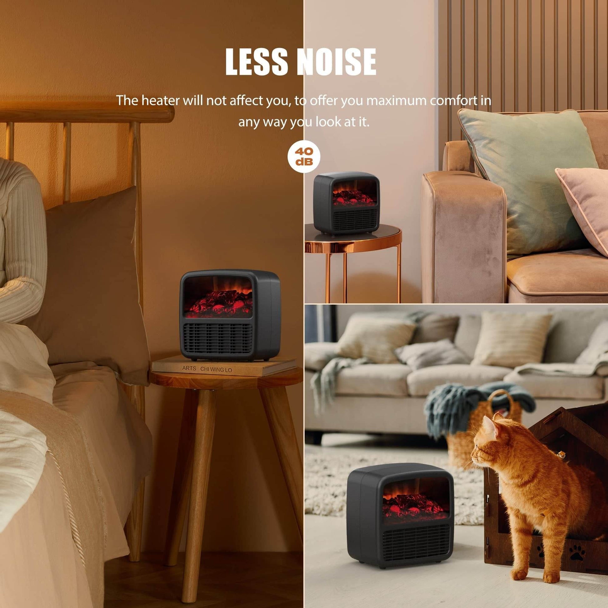 Electric Space Heater For Indoor Use Desktop High-power Fast-heating Small Heater Winter Air Heater - Mubimart