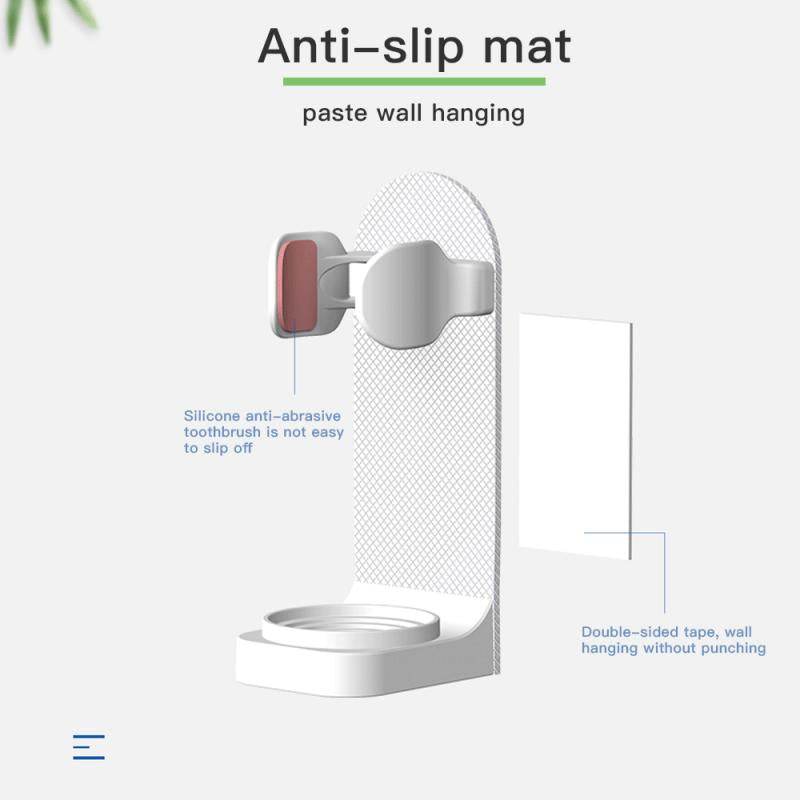 Electric Toothbrush Holder Rack Toothbrush Base Wall Simple Toothbrush Holder - Mubimart