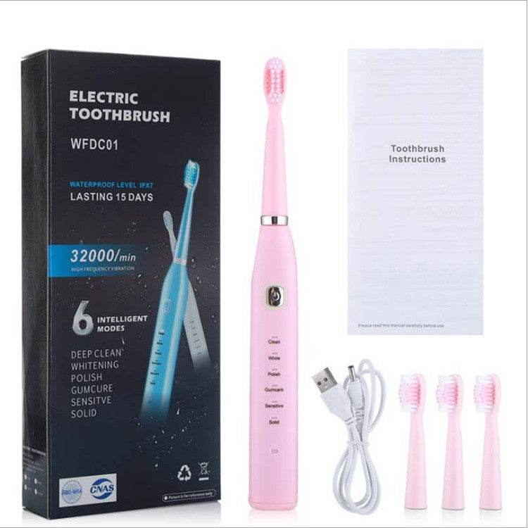 Electric Toothbrush USB Charging Vibration Household Couple Toothbrush Electric Toothbrush In Stock Wholesale - Mubimart