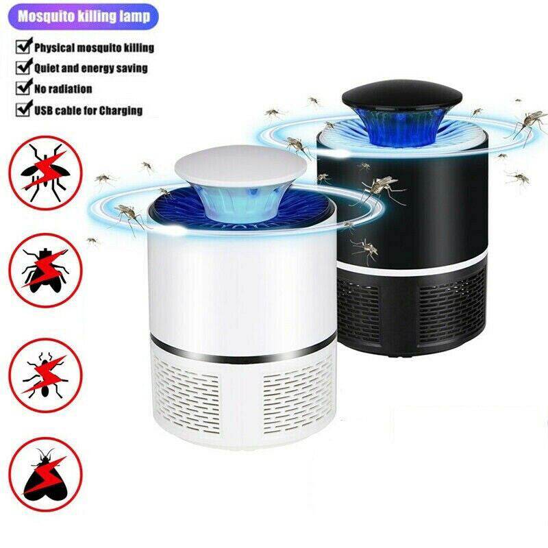 Electric UV Mosquito Killer Lamp Outdoor Indoor Fly Bug Insect Zapper Trap USB - Mubimart