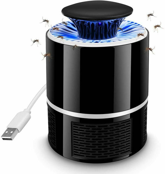 Electric UV Mosquito Killer Lamp Outdoor Indoor Fly Bug Insect Zapper Trap USB - Mubimart