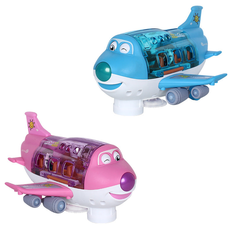 Electric Universal Cartoon Airplane Lights Music Rotation Toys - Mubimart -  