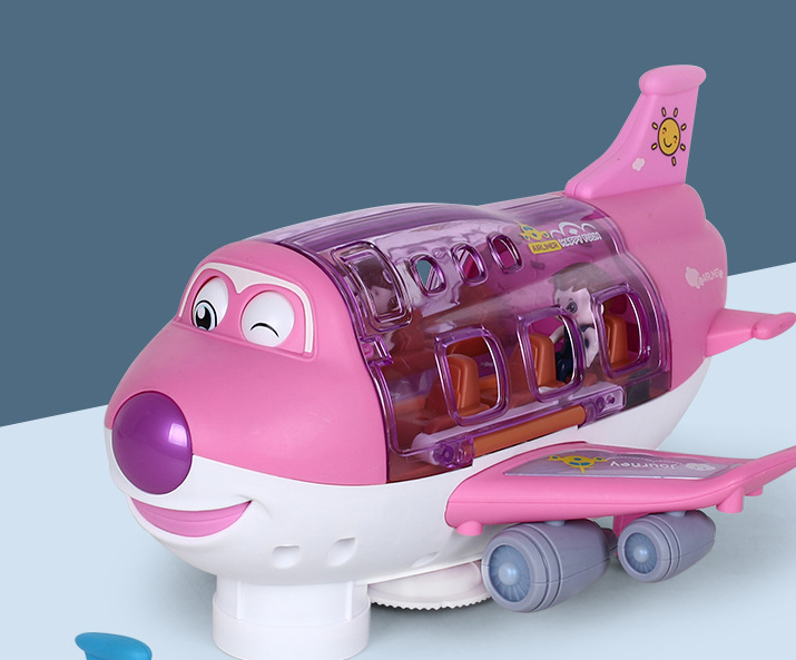 Electric Universal Cartoon Airplane Lights Music Rotation Toys - Mubimart -  