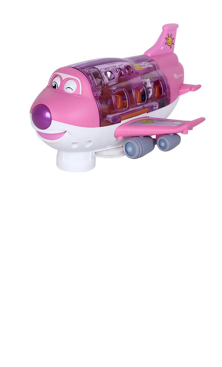 Electric Universal Cartoon Airplane Lights Music Rotation Toys - Mubimart