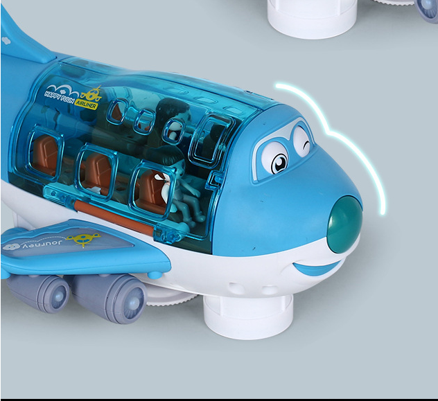 Electric Universal Cartoon Airplane Lights Music Rotation Toys - Mubimart -  