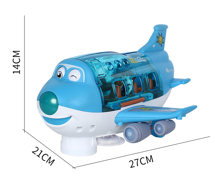 Electric Universal Cartoon Airplane Lights Music Rotation Toys - Mubimart -  