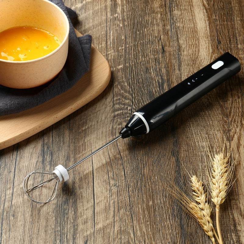Electric Whisk Milk Frother 3 Speed Adjustable Household - Mubimart
