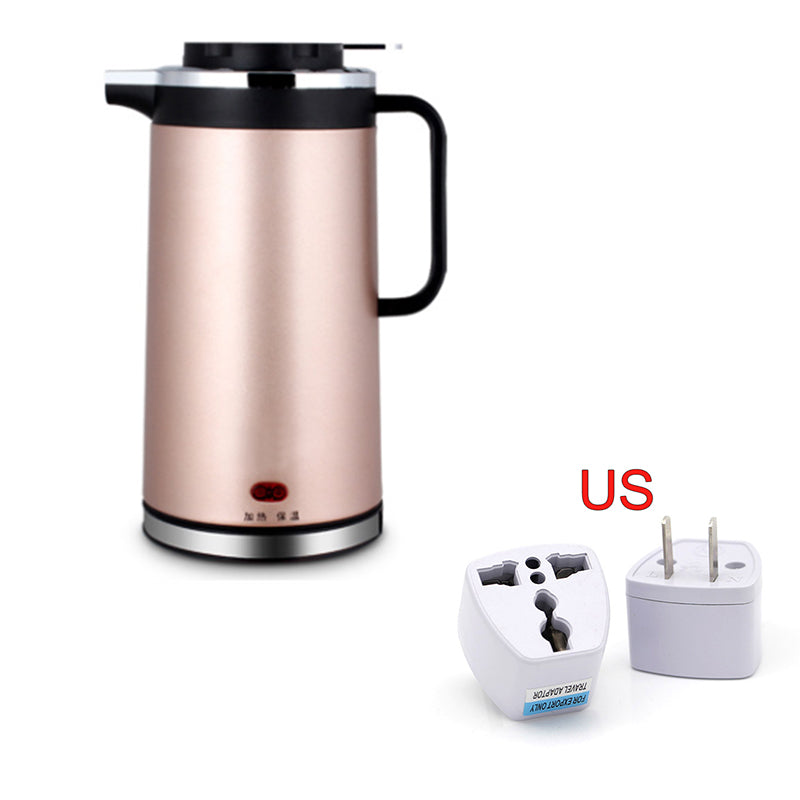 Electric kettle double insulated stainless steel mini kettle 1.8L - Mubimart -  