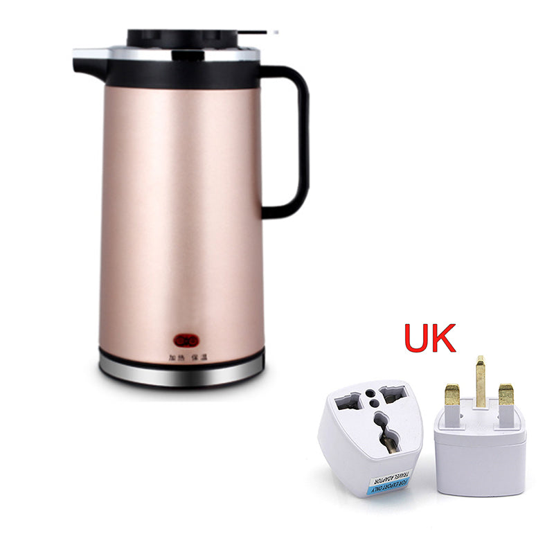 Electric kettle double insulated stainless steel mini kettle 1.8L - Mubimart -  