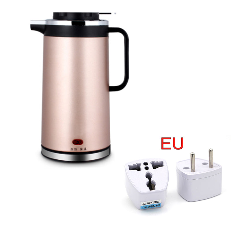 Electric kettle double insulated stainless steel mini kettle 1.8L - Mubimart -  