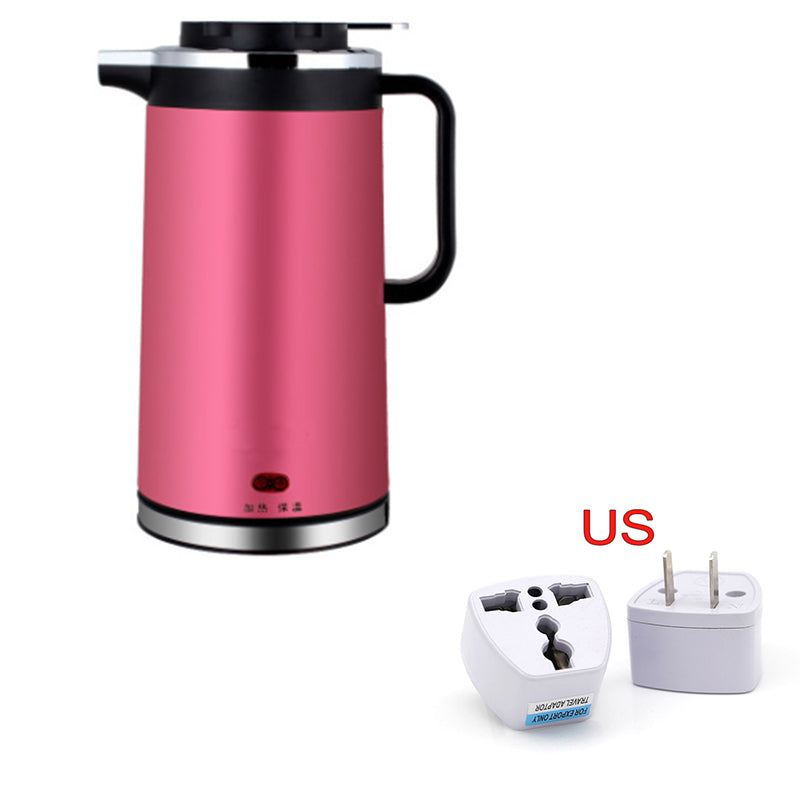 Electric kettle double insulated stainless steel mini kettle 1.8L - Mubimart -  