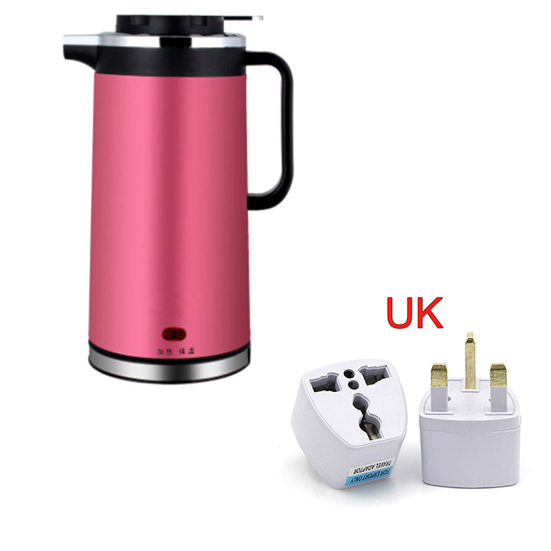 Electric kettle double insulated stainless steel mini kettle 1.8L - Mubimart -  