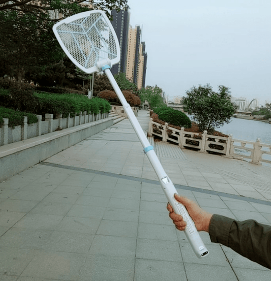 Electric mosquito swatter retractable folding fly swatter rechargeable mosquito swatter - Mubimart