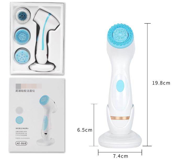 Electric silicone facial cleanser - Mubimart