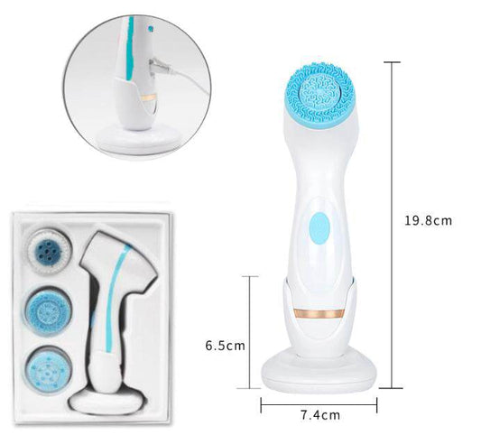 Electric silicone facial cleanser - Mubimart