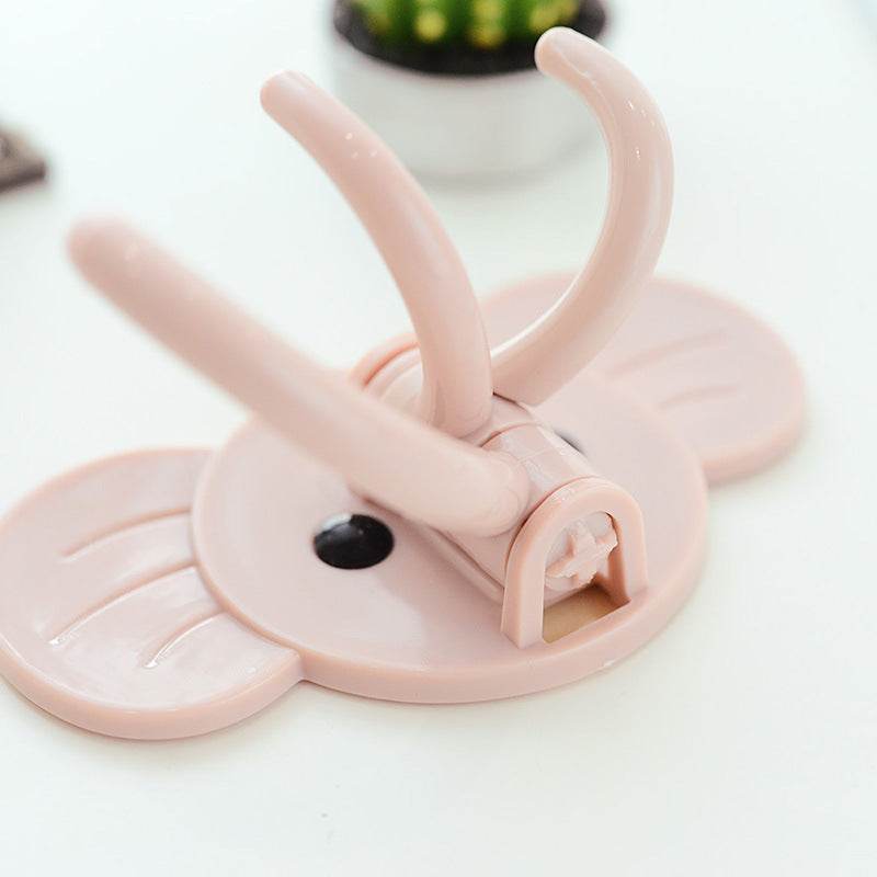 Elephant Viscose Hook Three Hook Nail-free Door Rear Hook - Mubimart