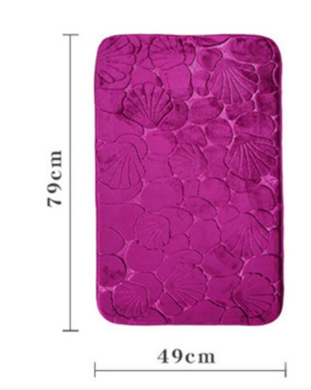 Embossed Bathroom Mat - Mubimart -  