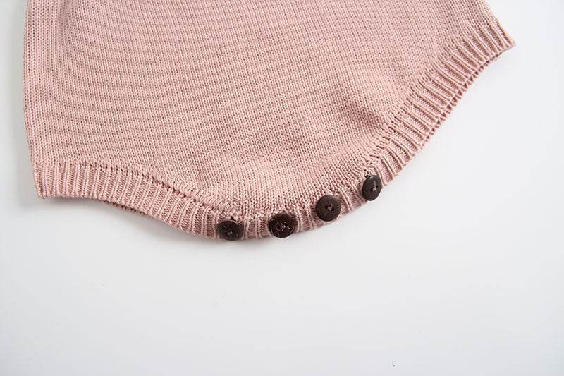 Embroidered one-piece baby girl triangle romper - Mubimart