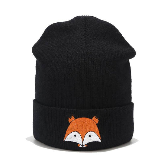 Embroidered wool cap - Mubimart