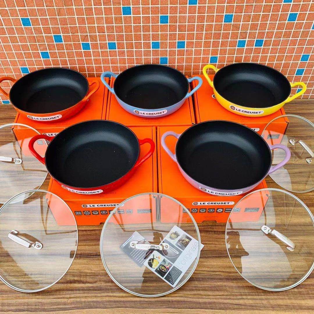 Enamel Cast Iron Pan Frying And Frying 26Cm Universal Pan Household Stove Universal - Mubimart
