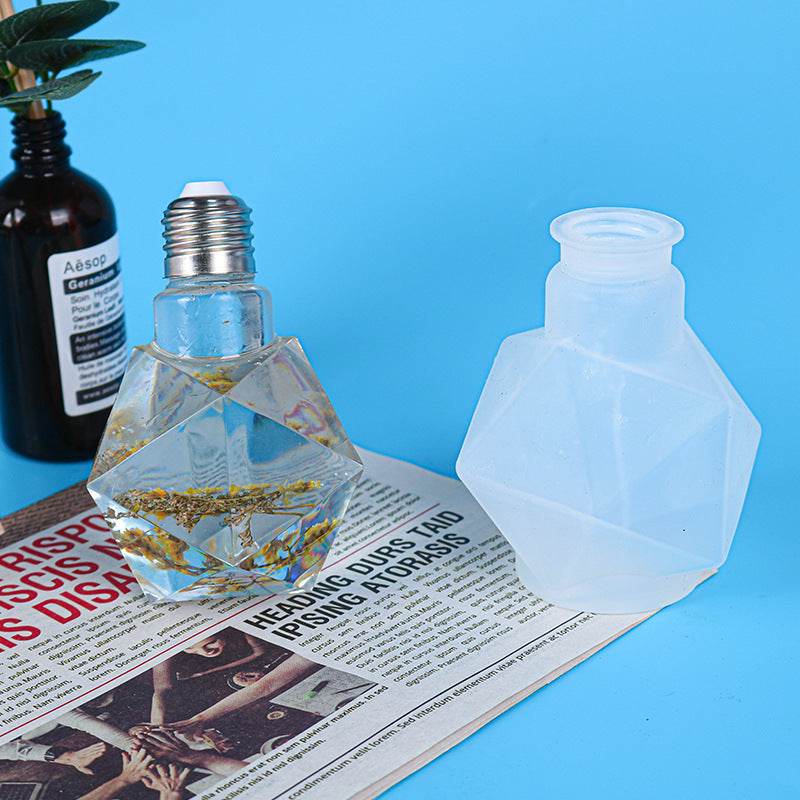 Epoxy Mold 6 Bulbs Mirror Resin Crystal Bulbs - Mubimart