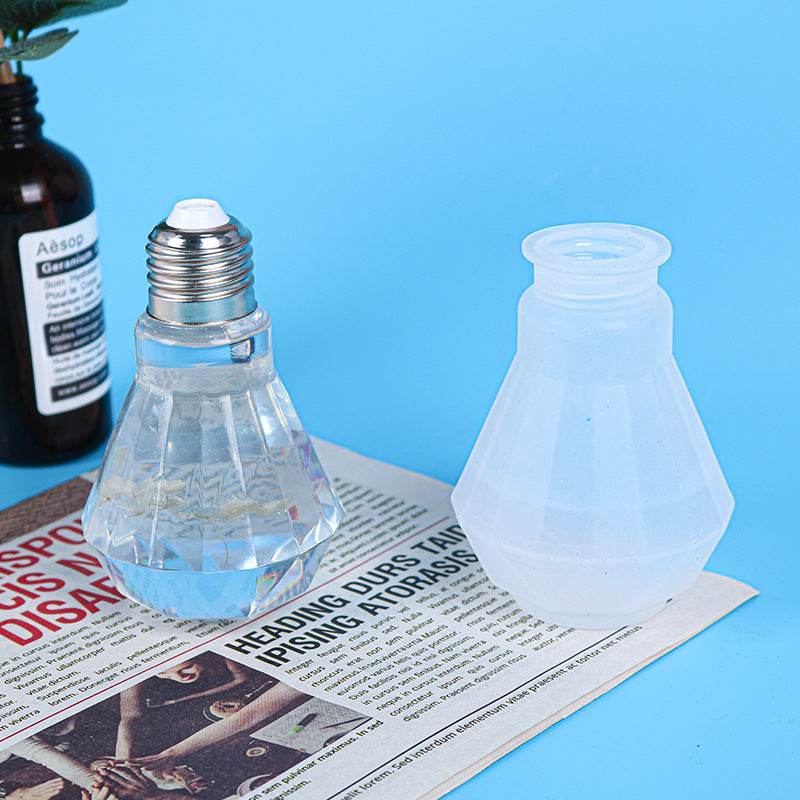 Epoxy Mold 6 Bulbs Mirror Resin Crystal Bulbs - Mubimart