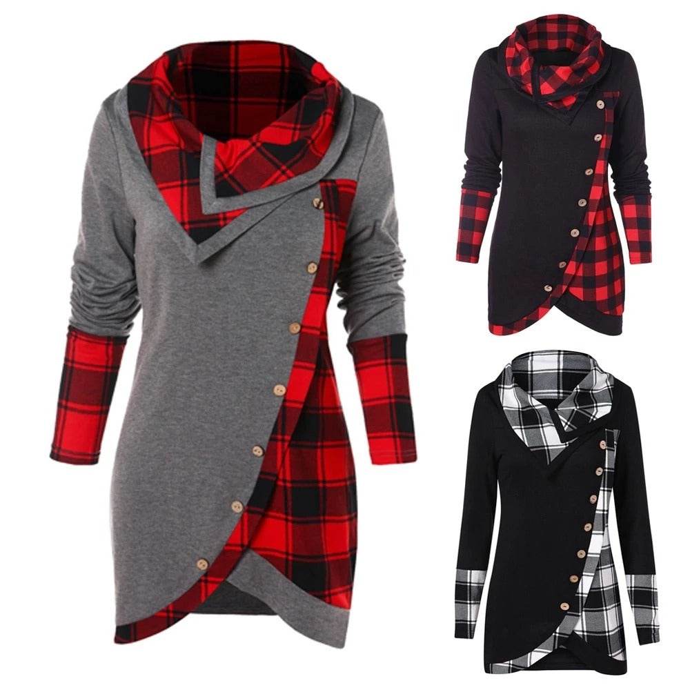 European And American Hot New High-neck Tops - Mubimart