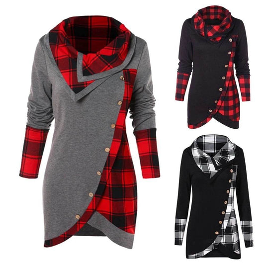 European And American Hot New High-neck Tops - Mubimart