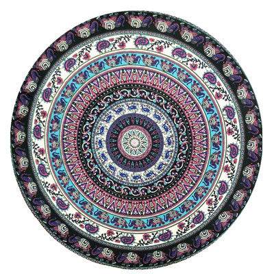 European And American Style Beach Towel Wish Amazon Round Printed Beach Towel - Mubimart