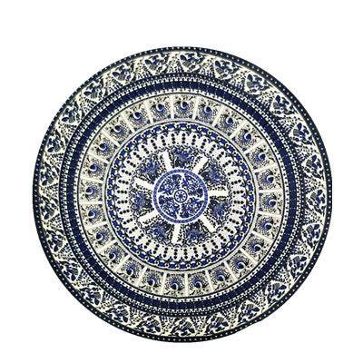 European And American Style Beach Towel Wish Amazon Round Printed Beach Towel - Mubimart
