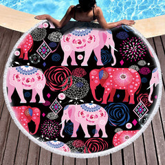 European And American Style Round Printed Beach Towel Manufacturers Spot Wholesale Custom Microfiber Round Printed Beach Towel - Mubimart -  