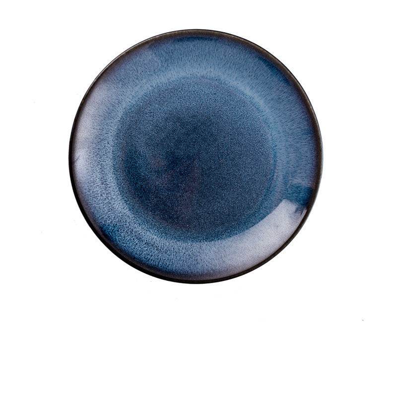 European-Style Ceramic Plate, Western Plate, Steak Plate, Disc Cake Plate, Pasta Plate, Breakfast Plate, Kiln Change Plate, Underglaze Tableware - Mubimart
