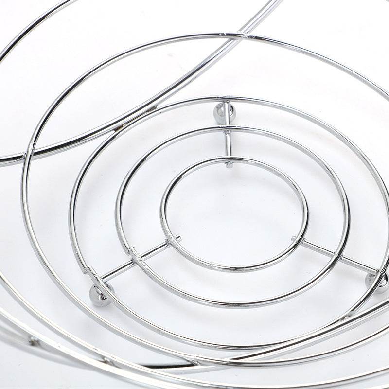 European Style Wrought Iron Fruit Basket Fruit Storage Basket Fruit Drain Desktop Storage Basket - Mubimart